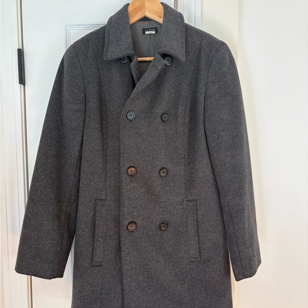 Women Gray Double-Breasted Coat